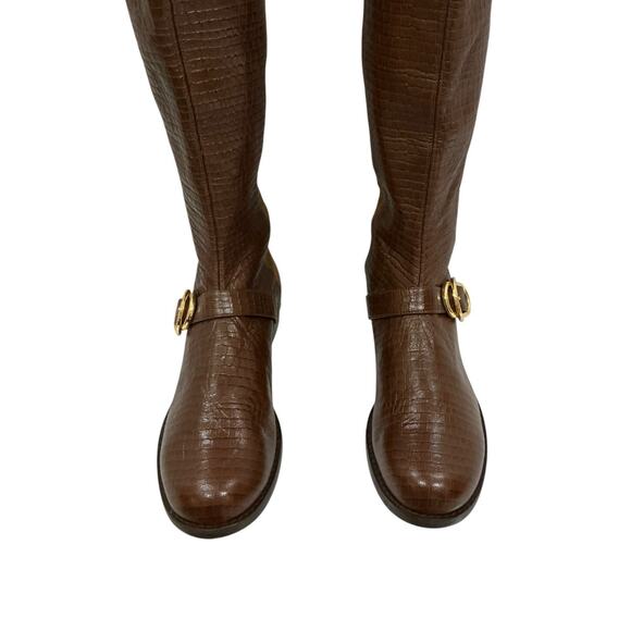 Stuart Weitzman Siella 5050 Over-the-Knee Brown Suede Leather Boots Size 8 N - Picture 6 of 16
